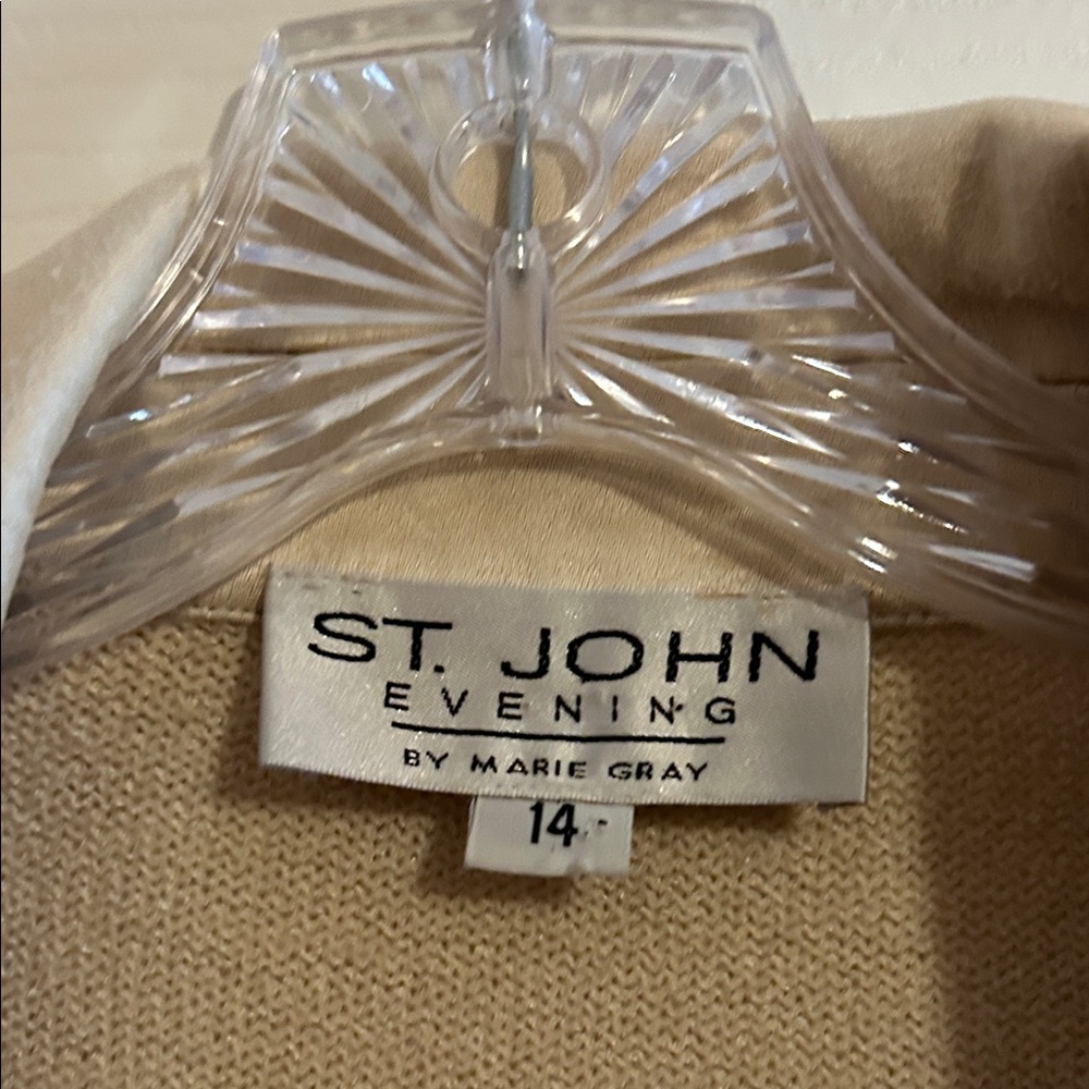 St. John Evening Cream Knit Top